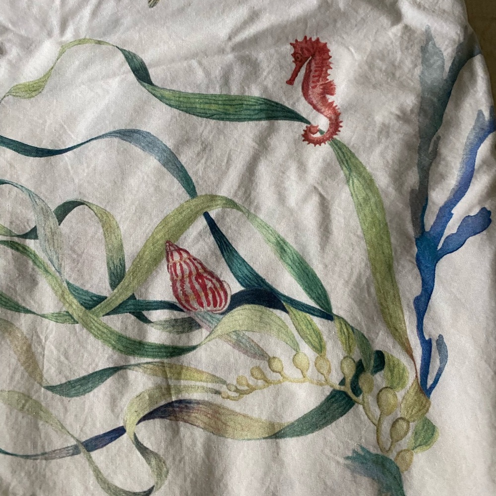 Pottery Barn IDS Fisher Coastal Duvet Cover/Full-Queen w/King Shams - Picture 5 of 8